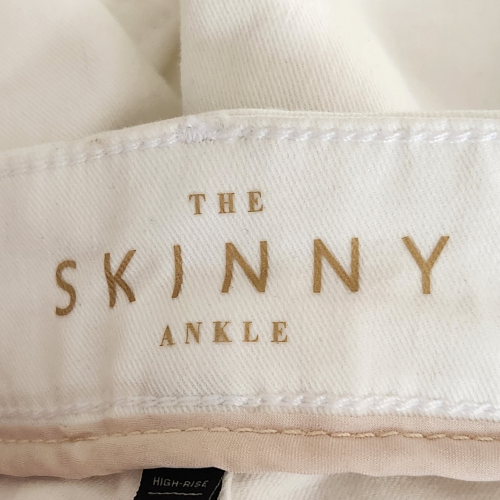 White House Black Market Women's Ankle Jeans in White - Picture 7 of 10